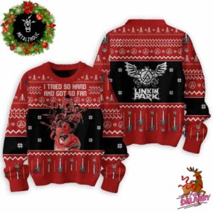 I Tried So Hard And Got So Far In The End Linkin Park For Men And Women Holiday Gift 2024 Ugly Sweater