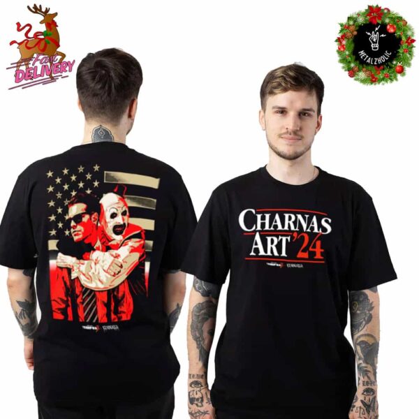 Ice Nine Kills Election American Flag New Merchandise 2024 Charnas Art’ 24 Terrifier 3 Two Sides T-Shirt