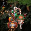 Ole Miss Rebels NCAA Custom Name Grinch Candy Cane Tree Decorations Christmas 2024 Ornament