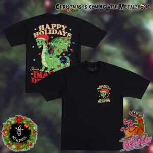 Imagine Dragons Christmas Gifts 2024 Cartoon Dragon Holiday Two Sides Tee