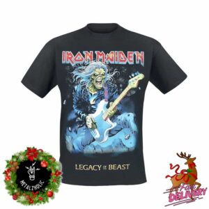 Iron Maiden New Merchandise By EMP Legacy Of The Beast Eddie On Bass Two Sides T-Shirt