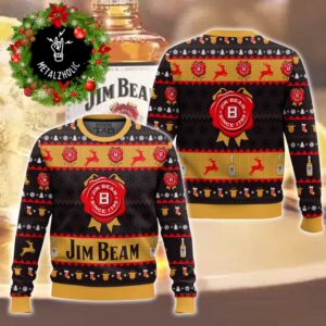 Jim Beam Since 1795 Best For Beer Lovers Christmas Gift Men And Women Ugly Sweater