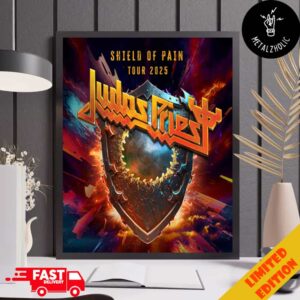 Judas Priest Shield Of Pain Tour 2025 Limited Poster Edition Poster Canvas