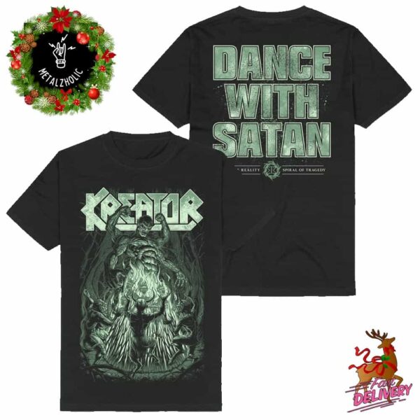 Kreator Band Exclusive New Merchandise 2024 Curse Of Reality Spiral Of Tragedy Two Sides T-Shirt