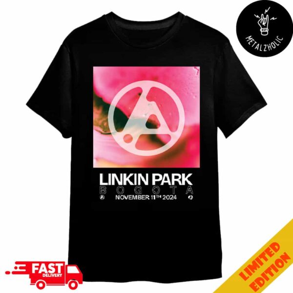 Linkin Park From Zero World Tour 2024 Poster In Bogota at Coliseo Medplus November 11th 2024 Merchandise T-Shirt