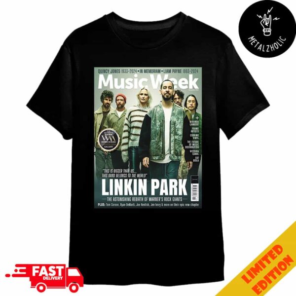 Linkin Park The Astonishing Rebirth Of Warner’s Rock Giants New Magazine Cover Music Week Merchandise T-Shirt