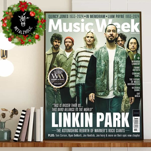 Linkin Park The Astonishing Rebirth Of Warner’s Rock Giants New Magazine Cover Music Week Poster Canvas