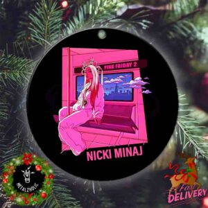 Lofi Nicki Minaj Pink Friday 2 World Tour 2024 Tree Decorations Home Decor Ornament