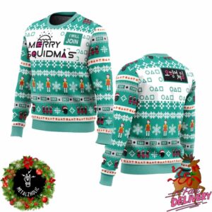 Merry Squidmas Squid Game Season 2 Funny I Will Join Holiday Gift Ugly Sweater