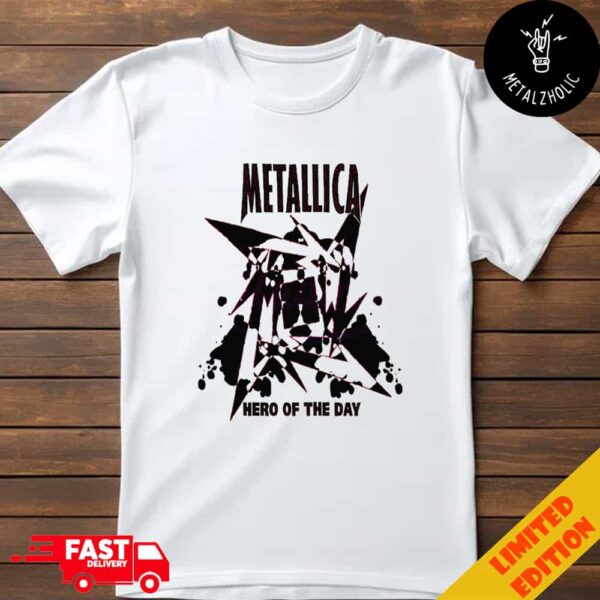 Metallica Hero Of The Day Song New Merchandise 2024 T-Shirt