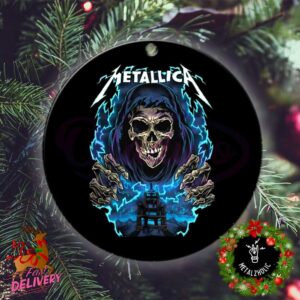 Metallica Thrash Metal Band Ride The Lightning Death Skull Christmas Tree Decorations Ornament