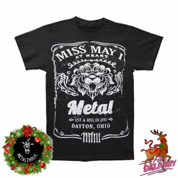 Miss May I At Heart Metal Dayton Ohio New Merchandise 2024 T-Shirt