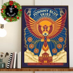 Night 2 Day Light Version Johnny Blue Skies At Massey Hall Toronto ON Canada 21 November 2024 Event Poster By Brian Steely Poster Canvas