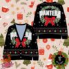 Bravado Black Sabbath Ozzy Osbourne Christmas Bat Incident With Santa Hat Holiday Heavy Metal Ugly Christmas Cardigan Sweater