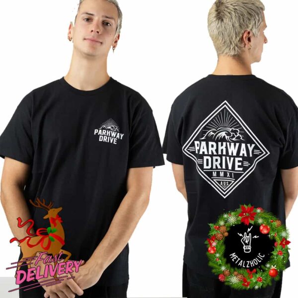 Parkway Drive Surf Badge New Merchandise 2024 Two Sides T-Shirt