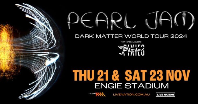 Pearl Jam Dark Matter Tour 2024 With Pixies And Cosmic Psychos November 21 2024 Engie Stadium Merchandise Sydney Australia