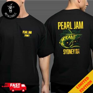 Pearl Jam Dark Matter Tour 2024 With Pixies And Cosmic Psychos November 21 2024 Engie Stadium Merchandise Sydney Australia Event Tee Two Sides T Shirt