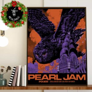 Pearl Jam Merch Shirt 23rd November 2024 Event Poster At Engie Stadium Sydney Australia Dark Matter World Tour Art By Ken Taylor Poster Canvas