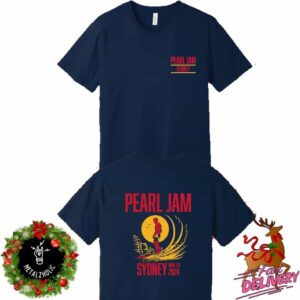 Pearl Jam Merch Shirt 23rd November 2024 Event Tee At Engie Stadium Sydney Australia Dark Matter World Tour Two Sides T-Shirt