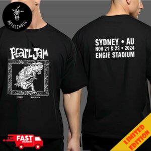 Pearl Jam Merch Shirt 23rd November 2024 Whowie Tee At Engie Stadium Sydney Australia Dark Matter World Tour Two Sides T-Shirt