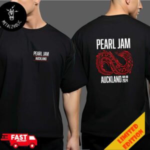 Pearl Jam With Pixies And Liam Finn Event Tee November 8th 2024 The Final Stretch Of 2024 Tour Starts With Auckland New Zealand Go Media Stadium Mt Smart Two Sides T-Shirt