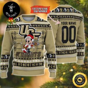 Personalized Mickey Mouse x UCF Knights NCAA Christmas Gift For Fans Ugly Sweater