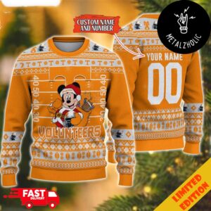 Personalized Tennessee Volunteers Mickey Mouse Christmas Gift For Fans Ugly Sweater