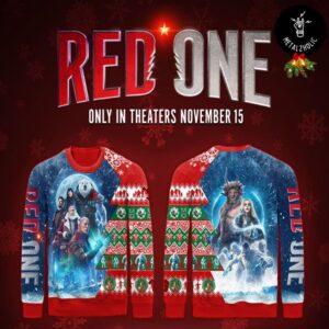 Red One Movie Ugly Sweater Who Saves Christmas Best Xmas Movie 2024 In Theaters November 15 Special Gift For Family