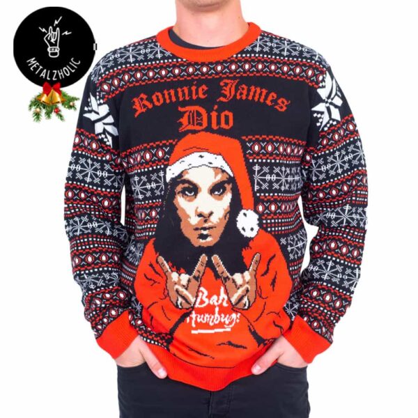 Ronnie James Dio Bah Humbug Limited Edition New 2024 Merchandise Christmas Gift Ugly Sweater