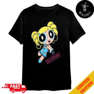 Rose Blackpink But She Is Bubbles Powerpuff Girls Cute Cartoon Version Merchandise T-Shirt