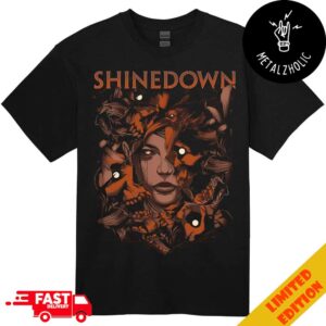 Shinedown My Monsters Are Real By Wildner Lima Rockabilia Exclusive New Halloween Merchandise 2024 T-Shirt