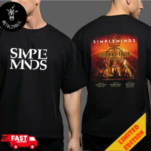 Simple Minds Returns To Mexico With Their Global Tour 2025 Tour Dates Two Sides T-Shirt Merchandise