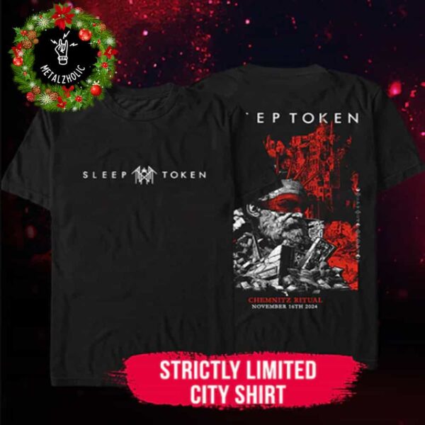 Sleep Token Strictly Limited City Tee Pop Up Store At Chemnitz Ritual Exclusive Items November 16th 2024 Two Sides T-Shirt