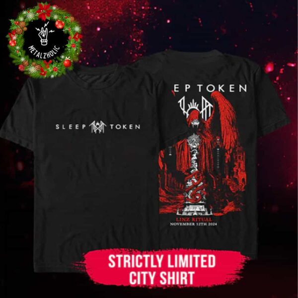 Sleep Token Strictly Limited City Tee Pop Up Store At Linz Ritual Exclusive Items November 12th 2024 Two Sides T-Shirt