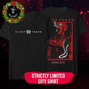 Sleep Token Strictly Limited City Tee Pop Up Store At Praha Ritual Exclusive Items November 15th 2024 Two Sides T-Shirt