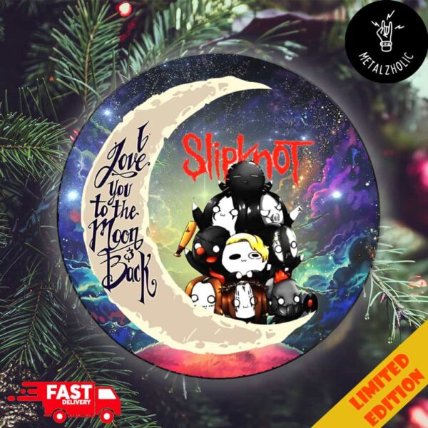 Slipknot Band Love You To The Moon And Back Members Cute Chibi Heavy Metal Rock Xmas Gift Christmas Tree Decorations Ornament