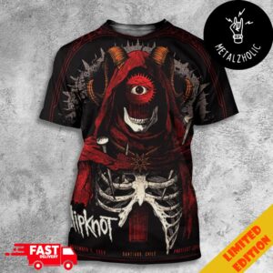 Slipknot Knotfest Chile 2024 November 2 2024 At Santiago Chile New Limited Edition Merchandise By Rodolfo Jofre Saavedra All Over Print T-Shirt