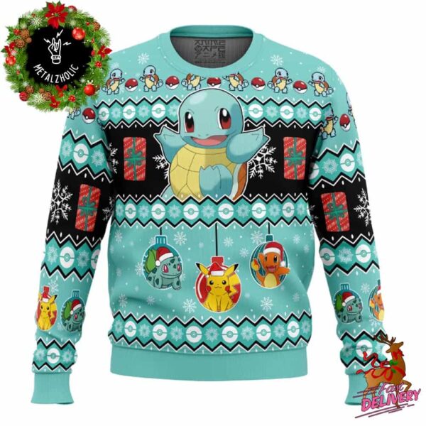 Squirtle I Choose You Pokemon Funny Christmas Gift From Animeape Ugly Sweater