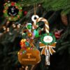 Oregon Ducks NCAA Custom Name Grinch Candy Cane Tree Decorations Christmas 2024 Ornament