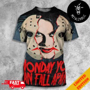 The Cure With Jason Voorhees Mask By Butcher Billy Monday You Can Fall Apart Songs Of A Lost World All Over Print T-Shirt