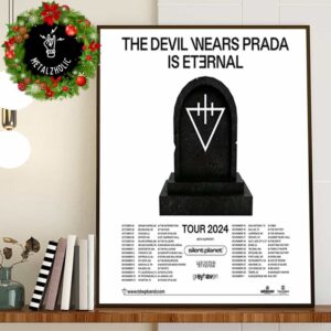 The Devil Wears Prada Tour 2024 Is Eternal 19 November 2024 At The Depot Salt Lake City Utah US With Silent Planet Poster Tour Dates Poster Canvas