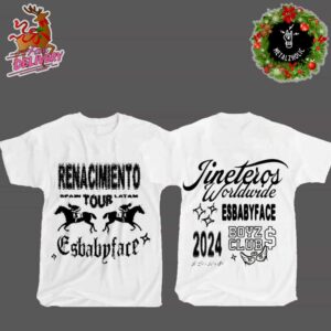 The New Official Merchandise Esbabyface Spain And Latin Tour 2024 Jineteros Worldwide Boyz Club Two Sides T-Shirt