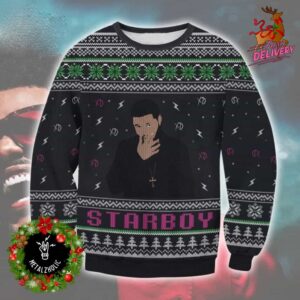 The Weeknd Starboy Funny Holiday Gift For Men And Women Ugly Sweater