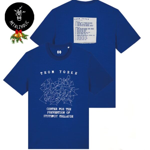 Thom Yorke Center For The Prevention Of Systemic Collapse New Official Merchandise 2024 Two Sides T-Shirt