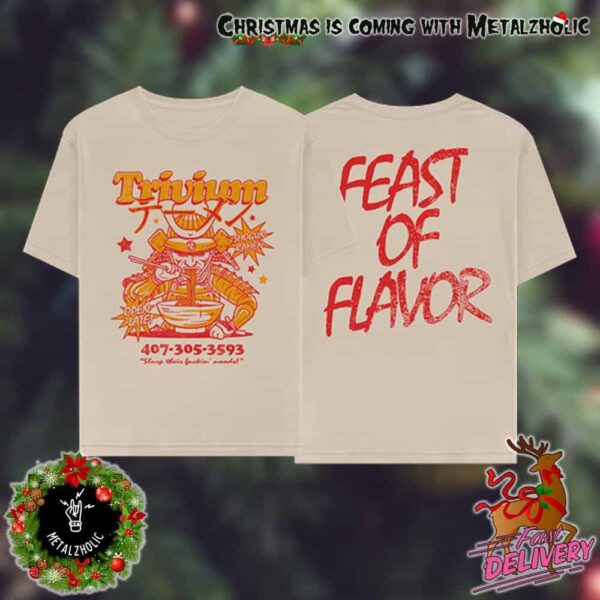 Trivium The New Holidays Gift New Merch Feast Of Flavor Two Sides T-Shirt