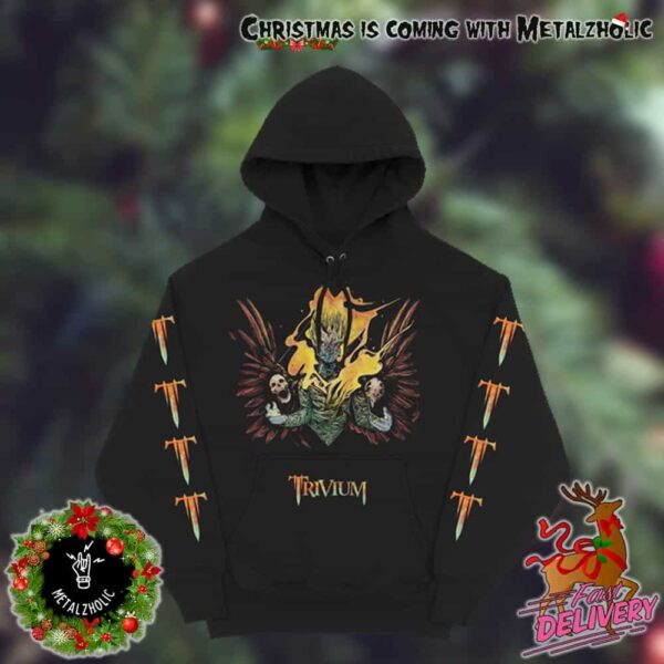 Trivium The New Holidays Gift New Merch Fire Sword All Over Print Long Sleeve Hoodie