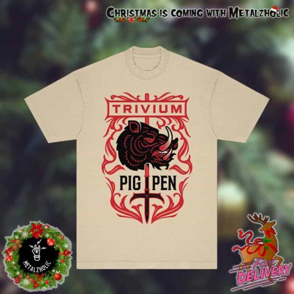 Trivium The New Holidays Gift New Merch Pig Sword T-Shirt