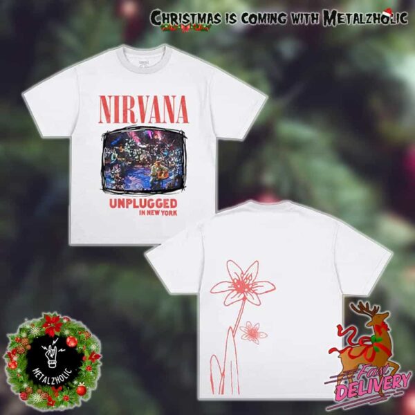 Unplugged In New York 30th Anniversary Flower Tee Nirvana New Merchandise 2024 All Over Print T-Shirt