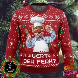 Vert Der Ferk The Muppet Show Funny Gift For Friends Xmas Ugly Sweater By ANIMEAPE