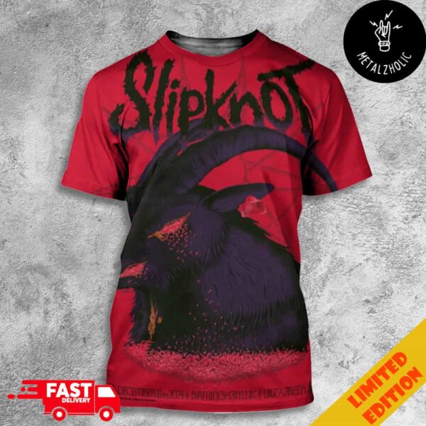 25th Anniversary Tour Of Slipknot St Album At Birmingham 18th December 2024 A2 Poster Utilita Arena All Over Print T-Shirt